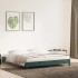 Estructura cama sin colchón terciopelo verde oscuro