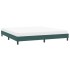 Estructura cama sin colchón terciopelo verde oscuro