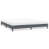 Estructura de cama sin colchón terciopelo gris oscuro