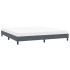 Estructura de cama sin colchón terciopelo gris oscuro