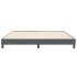 Estructura de cama sin colchón terciopelo gris oscuro
