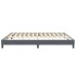 Estructura de cama sin colchón terciopelo gris oscuro