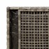 Banco de almacenaje con cojín gris 100 cm ratán