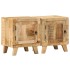 Mesilla de noche 2 uds 40x32x46 cm madera mango