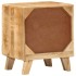 Mesilla de noche 2 uds 40x32x46 cm madera mango
