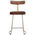 Taburetes de barra 2 uds madera maciza de mango 49x43x79