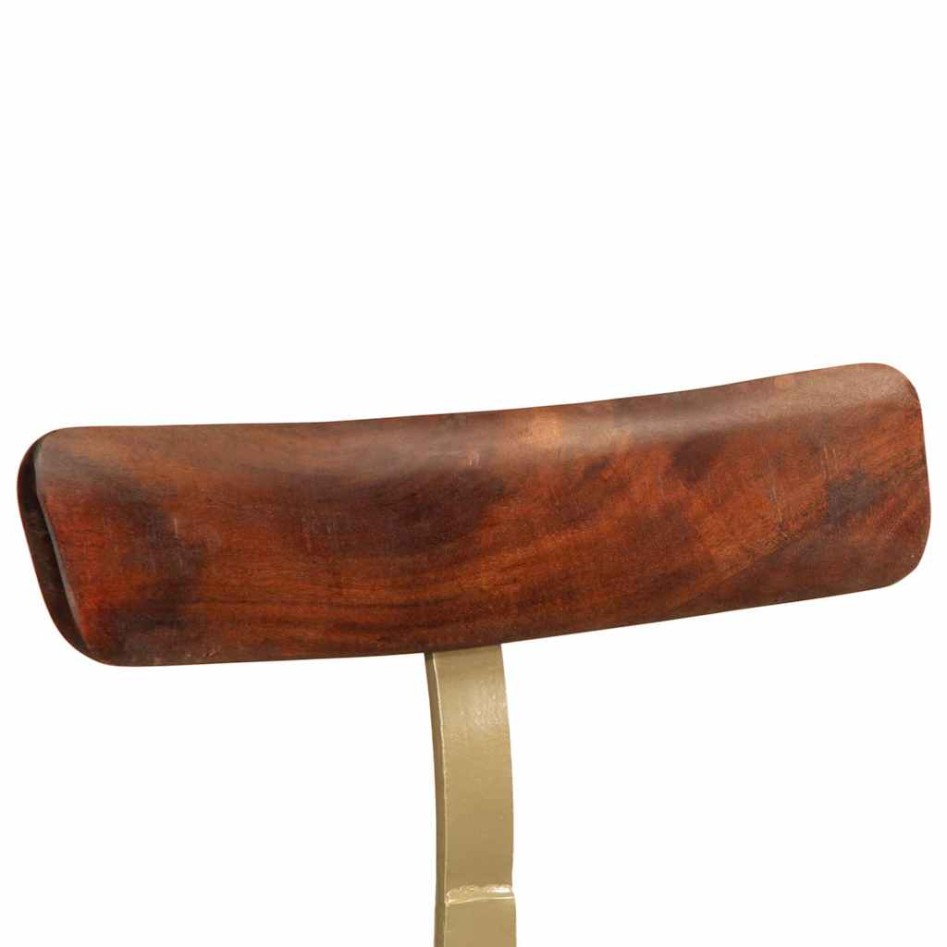 Taburetes de barra 2 uds madera maciza de mango 49x43x79