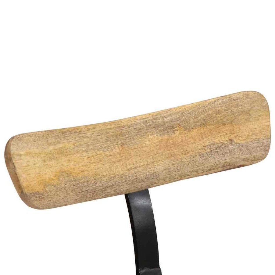 Taburetes de barra 2 uds 49x43x88 cm madera maciza de