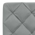 Cama con colchón tela gris claro 140x200
