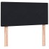 Cama box spring con colchón cuero sintético negro 90x210