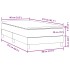 Cama box spring con colchón terciopelo azul oscuro 80x210