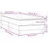 Cama box spring con colchón terciopelo gris claro 90x210