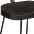 Taburetes de barra 2 uds negro 49x43x103 cm madera maciza