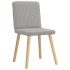 Sillas de comedor 2 uds tela gris