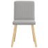 Sillas de comedor 2 uds tela gris
