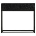 Mesa consola madera maciza de mango y hierro negro 90x30x76