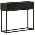 Mesa consola madera maciza de mango y hierro negro 90x30x76