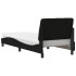 Cama con colchón tela negro 90x190
