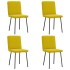 Sillas de comedor 4 unidades terciopelo