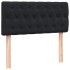 Cama box spring con colchón cuero sintético negro 80x220