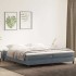 Cama box spring sin colchón gris oscuro terciopelo 200x210