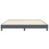 Cama box spring sin colchón gris oscuro terciopelo 200x210