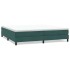 Cama box spring sin colchón verde oscuro terciopelo 200x210