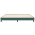 Cama box spring sin colchón verde oscuro terciopelo 200x210