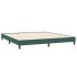 Cama box spring sin colchón verde oscuro terciopelo 200x210