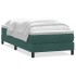 Cama box spring con colchón terciopelo verde oscuro 80x220