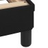 Estructura de cama sin colchón tela negro 100x200