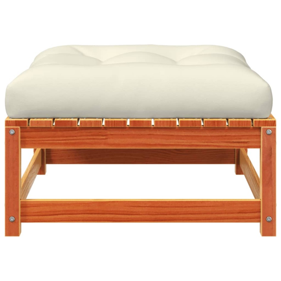 Sofá de jardín sin reposabrazos con cojines y