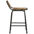 Taburetes de barra 2 uds 46x35,5x70 cm madera maciza de