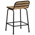 Taburetes de barra 2 uds 46x35,5x70 cm madera maciza de