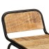 Taburetes de barra 2 uds 46x35,5x70 cm madera maciza de