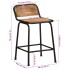 Taburetes de barra 2 uds 46x35,5x70 cm madera maciza de