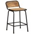 Taburetes de barra 2 uds 46x35,5x70 cm madera maciza de