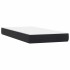 Cama box spring con colchón cuero sintético negro 80x220