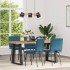 Sillas de comedor 4 unidades terciopelo