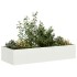 Jardinera acero blanco 200x80x40