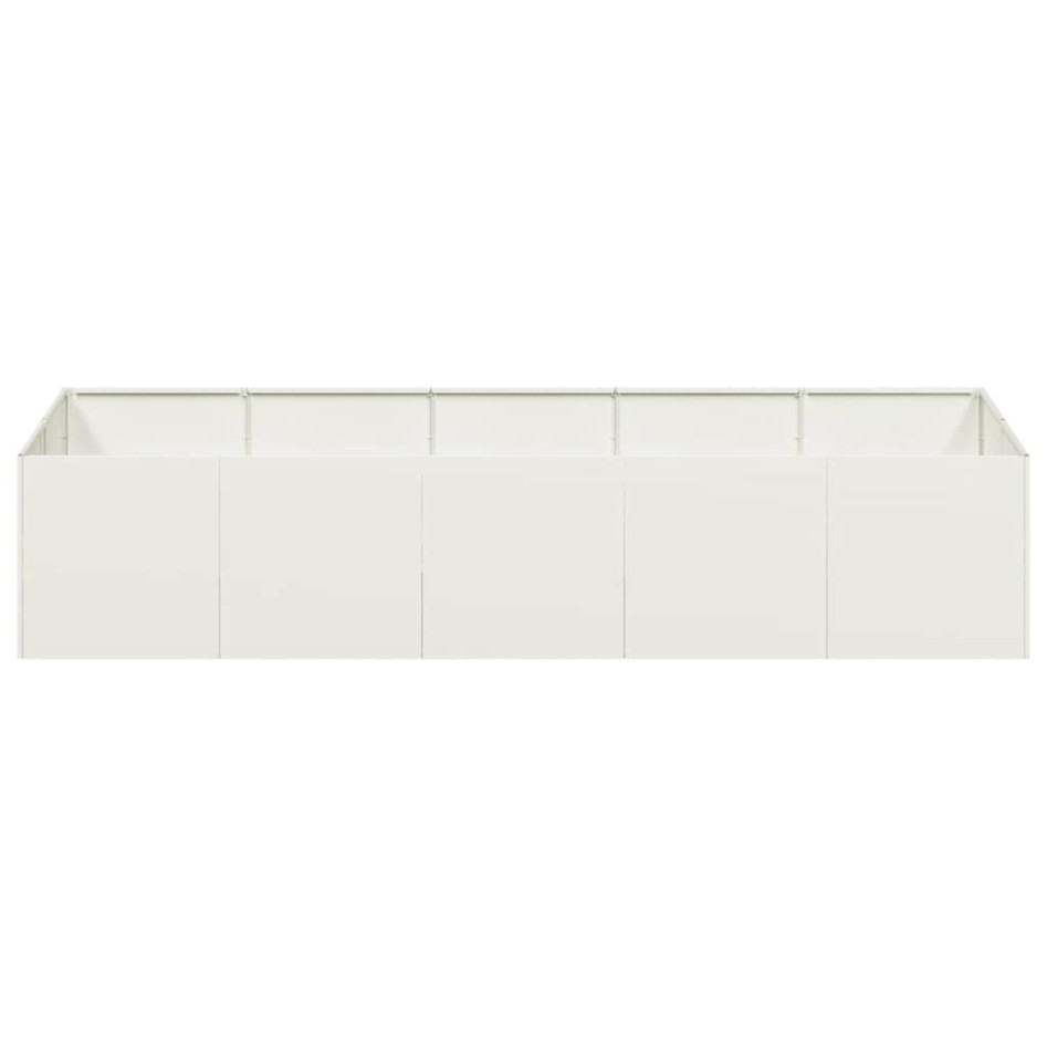 Jardinera acero blanco 200x80x40