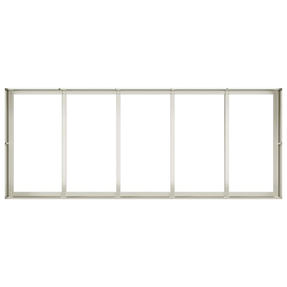 Jardinera acero blanco 200x80x40