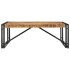 Mesa de centro de madera maciza de mango rugosa 100x100x35