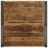 Mesa de centro de madera maciza de mango rugosa 100x100x35