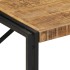 Mesa de centro de madera maciza de mango rugosa 100x100x35