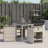 Sillones de jardín con cojines 4 uds ratán sintético gris