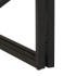 Mesa de centro de madera maciza de mango rugosa 100x100x35