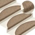 Alfombrilla autoadhesiva escalera 30 uds crema 65x21x4