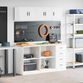 Armarios 6 uds para garaje madera de ingeniería