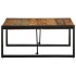 Mesa de centro multicolor 80x80x35 cm madera maciza